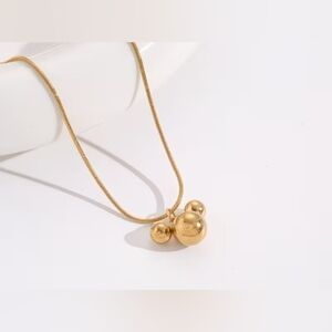 Elegant Mickey Mouse Minimalistic Gold Necklace